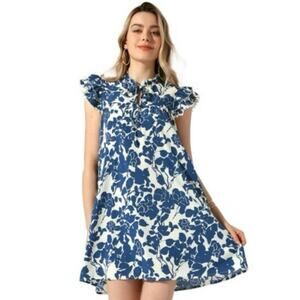 NWT Lightweight Summer smock dress Women’s size Small Cap sleeve sundress